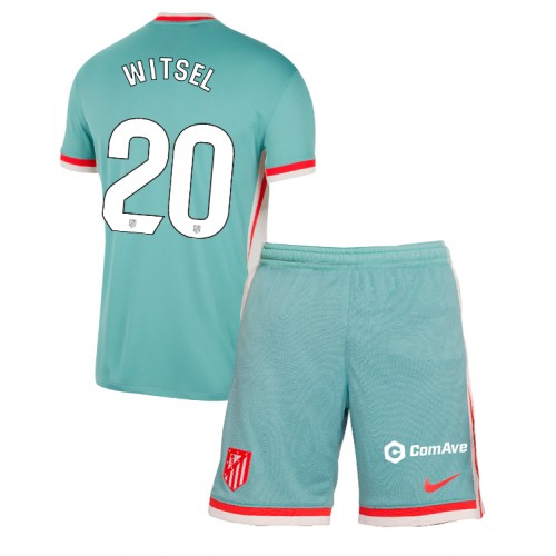 Fotballdrakt Barn Atletico Madrid Axel Witsel #20 Bortedraktsett 2024-25 Kortermet (+ Korte bukser)